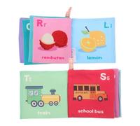 WATIIFUFU 2 Pz libro del bagno giocattoli educativi giocare a casa giocattolo giocattoli più puliti tatto e libri giocattoli soffici giocattoli da bagno per neonati libro di stoffa tessuto