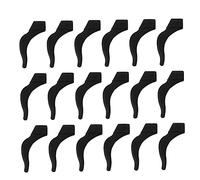 WATIIFUFU 20 Paia kit gancio anti orecchio accessori per occhiali impugnatura per occhiali punte delle aste degli occhiali porta occhiali anti- copertura antiscivolo per occhiali Black