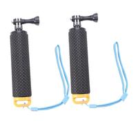 WATIIFUFU 2pezzi Stick Galleggiante Maneggevole Per Fotocamere Accessori Subacquei Compatti e Leggeri Colore Giallo Design Cinghia Per Maggiore Sicurezza Compatibile Con e Accessori Vari