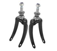 WATIIFUFU 2pezzi Supporto Ruota Anteriore in Metallo Staffa Per Ruota Rotelle Supporto Ricambio Per Forcella Anteriore Accessorio Per Rotelle