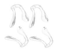 WATIIFUFU 4 pezzi Cuscinetti Nasali in Silicone Trasparente per Occhiali Morbidi e Antiscivolo per Adulto e Compatibili con Montature e Occhiali da Sole Confortevoli e Resistenti