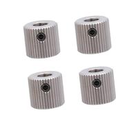WATIIFUFU 4 Pezzi Ruote Estrusore 3d Stampante Ingranaggio a 40 Denti Foro Interno 5mm in Acciaio Inossidabile Leggere e Resistenti per Migliorare Efficienza Lavoro