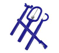 WATIIFUFU 4 Pezzi Strumento per Allenamento Muscoli della Bocca Punta Lingua Blu per Esercitatore Flessibilità Lingua Portatile in Acciaio e Plastica Supporto Terapia Logopedica e Chiarezza