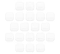 WATIIFUFU 50 Pezzi Sottovaso Quadrato in Plastica per Vasi Succulente, | Formato Compatto, Adatto a Tavolini e Spazi Esterni, per Ripiani Diversi