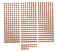 WATIIFUFU 500 Pezzi PASS DI CORK pad non stick pad adesivi Light Brown