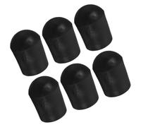 WATIIFUFU 6 Pezzi Tappo per Puntale del Violoncello in Gomma Nera, Accessori per Strumenti Musicali, Protezione del Pavimento, Facile da Usare la Pratica Musicale