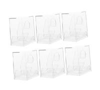 WATIIFUFU 6pezzi Scatole Per Orologi Trasparenti Set Cofanetti Per Esposizione e Conservazione Orologi Facili Trasportare e Resistenti Design Compatto e Stabile