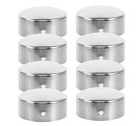 WATIIFUFU 8 Pezzi Tappi Terminali per Corrimano Rotondo 38 MM in PVC Superficie Lucida, Accessori per Ringhiere Facili da Montare, per Scale e Montaggio Fai da Te