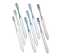 WATIIFUFU 8pezzi Spazzolini Denti Rigidi Da Viaggio Da Design Ergonomico Manico Antiscivolo Perfetti Per Uomini Per Igiene Orale e La Prevenzione Delle Carie
