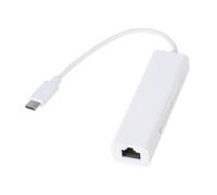 WATIIFUFU Adattatore Ethernet Type-C con Hub USB a 3 Porte per Smartphone e Espansore Porte USB C per Connessione Stabile e Trasferimento Informazioni