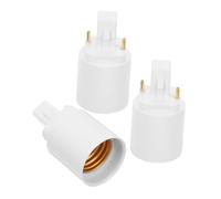 WATIIFUFU Adattatore per Lampadina LED G24d a E27 2 Pin Convertitore Portalampada per Casa Ufficio Negozio Set da 3 Pezzi, Supporta Apparecchio di Illuminazione E27 e Spina Presa Luce