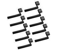 WATIIFUFU Avvolgicorde per Basso e Ukulele Nero in Abs, Multi-funzionale Compatto, 10 Pezzi, Accessori la Riparazione della Chitarra per Appassionati di Musica