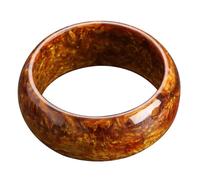 WATIIFUFU Bracciale Donna in Resina Marrone Raffinato e Creativo Decorazione da Polso, Facile da Indossare, Design Retrò per Look All'aperto e Turismo