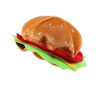 WATIIFUFU Cappello da Hamburger Divertente Comodo e Facile da Indossare Non Tessuto e Peluria per Cosplay e Feste a Tema Quotidiane