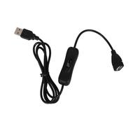 WATIIFUFU Cavo USB con Pulsante Inline, Rame e Gomma, Maschio Femmina