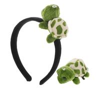 WATIIFUFU Cerchietto e Fermaglio per Capelli in Tessuto Forma di Testuggine per Halloween Cosplay e Feste Tema Accessori Capelli Resistenti Delicati