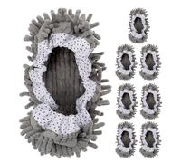 WATIIFUFU Ciabatte in Chenilina per Pulizia Pavimenti, 8 Pezzi Riutilizzabili e Lavabili, potere Pulente Versatile per Casa e Cucina