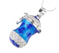 WATIIFUFU Ciondolo Contenitore Aromatico in Rame a Forma Quadrata Traforata Design con Gancio Sospeso e Chiusura, per Collana Fai da Te e Aromaterapia