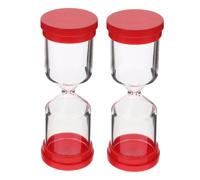 WATIIFUFU Clessidra Sabbia Vuota Ricaricabile 2 Pezzi in Plastico e Vetro, Timer Facile da Riempire per Decorazione Casa e Ambienti Professionali