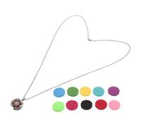 WATIIFUFU Collana Diffusore per Oli Essenziali a Forma di Fiocco di Neve, Medaglione per Aromaterapia Personale, Gioielli Profumati Portatili in Acciaio Resistente sulla Pelle, per Lavoro
