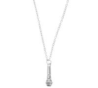 WATIIFUFU Collana Microfono in Metallo Sottile per Donna, Ciondolo Versatile per Appassionati di Canto e Regali Speciali