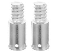 WATIIFUFU Connettore Filettato Metallico 22 Mm per Manico Scopa, Adattatore Prolunga Ricambio per Asta Telescopica, Punta Filettata per Strumenti Pulizia Casa, Kit 2 Pezzi per Riparazione