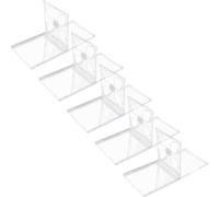 WATIIFUFU Custodie CD Trasparenti Quadrate Porta 2 Dischi 5 Pezzi in Plastica con Vassoio Assemblato Custodia Resistente e Portatile per Protezione CD e Dvd