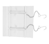 WATIIFUFU Deflettore per Evitare Soffi Diretti per Condizionatore in Plastica Acciaio Bianco, Schermo Climatizzatore Facile da Installare Durante le Vacanze Estive