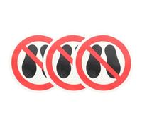 WATIIFUFU Etichette Autoadesive di Sicurezza 3 Pezzi, Adesivi di Avvertimento per Zone Industriali a Rischio, Segnaletica Non Calpestare