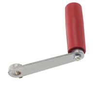 WATIIFUFU Fire Blower Crank Grip Maniglia Manovella Rossa in Lega di Alluminio e Plastica, Facile da Assemblare, per Fuochi all’Aperto e Campeggio