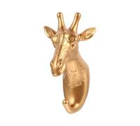 WATIIFUFU Gancio da Parete in Resina a Forma di Giraffa Dorata, Resistente e Facile da Installare, per Appendere Cappotti e Decorare la Casa Stile