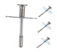 WATIIFUFU Kit 4 Pezzi Chiavistelli a Molla per Culla e Lettino Ragazzo Ragazza Perno Stantuffo in Metallo Caricato a Molla per Mobili e Finestre