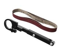 WATIIFUFU Kit Adattatore Levigatrice a Nastro Supporto di Ricambio per Levigatrice Angolare, Accessorio per Levigatura Legno Professionale, Set Completo 2 Cinghie Abrasive per Utensili