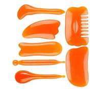 WATIIFUFU Kit Di Strumenti Esfolianti Per Il Viso E Il Cuoio Capelluto 7 Pezzi Materiale Naturale Sicuro Per La Pelle Per Collo Spalle E Gambe