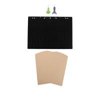 WATIIFUFU Kit Scrittura Braille Manuale 27 Righe 30 Celle Lavagna Riutilizzabile in Plastico con Stilo Ergonomico, Ausilio Braille per Studiare a Scuola e Ovunque