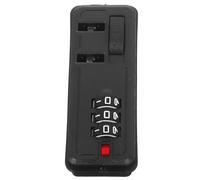 WATIIFUFU Lucchetto per Valigia a Combinazione a 3 Cifre in Plastica Nera, Accesso Rapido, per Valigie e Cassette Portautensili, per Viaggio