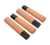 WATIIFUFU Manico Coltello in Legno Massello da Cucina Giapponese 4 Pezzi, Sostituzione per Coltelli Sashimi Santoku Nakiri Gyuto, Impugnatura Ergonomica Fessura, per Restauri Fai da