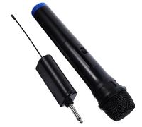 WATIIFUFU Microfono Wireless Portatile Nero in Plastico, Facile da Usare con Connessione senza Fili, per Canto All'aperto e Ktv, Risposta in Frequenza 100hz-20khz