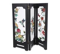 WATIIFUFU Mini Paravento Pieghevole in Acrilico Rilievo Cinese, Divisorio per Scrivania Compatto e Decorativo, Schermo Privacy da Tavolo per Ufficio e Camera