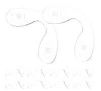 WATIIFUFU Naselli per Occhiali in Silicone Ultra Morbido 10 Pezzi Cuscinetto d'Aria Antiscivolo Misura Media per Montature Leggere e Uso Quotidiano
