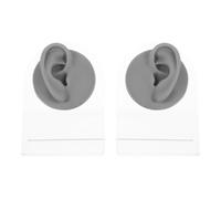 WATIIFUFU Orecchie Finte in Silicone con Supporto Rimovibile Orecchio Realistico per Pratica Piercing e Agopuntura per Istruzione e Dimostrazione