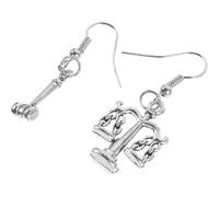 WATIIFUFU Orecchini Pendenti da Donna a Tema Giustizia Martelletto in Metallo, Leggeri e Resistenti, Regalo per Avvocati e Studenti di Giurisprudenza