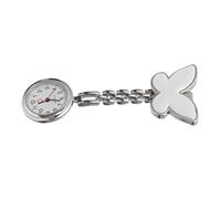 WATIIFUFU Orologio Da Clip Donne Design Elegante Con Farfalla Orologio Vintage Da Appendere Per Professionisti Della Salute Accessorio Pratico e Funzionale Per Ospedali e Cliniche