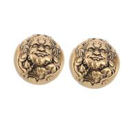 WATIIFUFU Palline in Ottone per Massaggio alle Mani e Rafforzamento della Presa Set da 1 Paio per Esercizi Riabilitativi Dita e Polso Attrezzatura Portatile per Allenamento Mano e Polso