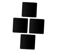 WATIIFUFU Pannelli Riflettenti e Resistenti Set 4pezzi in Acrilico Nero 15x15cm Facili da Pulire per Accessori Fotografici e Cosmetici per Specchi Portatili