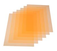 WATIIFUFU Pellicola Diffusore Gel Arancia in Pvc 6 Pezzi per Luci LED e Flash Fotografici, Migliora Chiarezza e Controllo del Movimento Occhi, per Fotografia e Scrapbooking