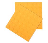 WATIIFUFU Piastrelle per Pavimentazione a Rilievo 2 Pezzi in Pvc Arancione Superficie Antiscivolo e Facile Installazione per Percorsi Ciechi Interni e Utenti con Disabilità Visive