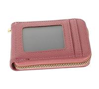 WATIIFUFU portacarte con zip portatessere portatessera portaschede piccola custodia per carte portafoglio da donna contenitori cambiare sacchetto della carta d'identità pu