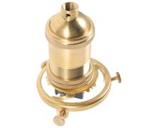WATIIFUFU Portalampada Vintage in Rame Massiccio con Interruttore Integrato e Supporto Adattatore per Lampade Soffitto e Lampadari Sospesi Compatibile con Lampadine LED e Progetti DIY
