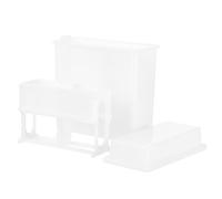 WATIIFUFU Portavetrini per Microscopio in Plastica Bianca Design a Scomparti, 24 Posti, Adatto per Campioni Tissutali e Applicazioni Istologiche in Laboratorio e Didattica